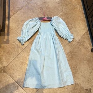 NWT OPT TUCKERNUCK puff sleeve baby light blue Athena dress